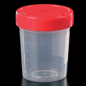Polypropylene 125ml Container with Cap No Label