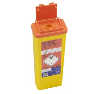 Daniels Sharpsguard Orange Lid 0.5L Sharps Containers with Web Opening (Case of 60)