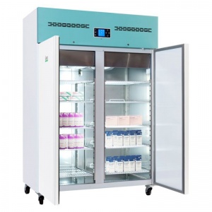 Lec PSR1200UK Large Solid Double-Door Freestanding Pharmacy Refrigerator (1200L)