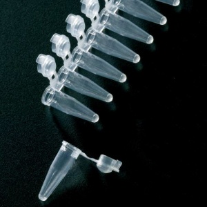 0.2ml PCR Tubes in Strips with Flat Caps