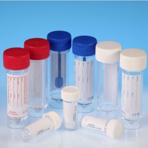 30ml Stool Container with Label and Flow Seal