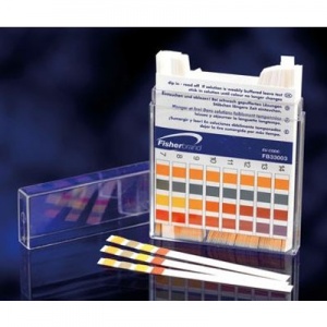 Fisherbrand pH Indicator Paper Sticks With Case (Pack of 100)
