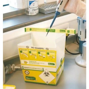 Econix Bio-bins 2L Yellow Non-Sharps Clinical Waste Bins (Pack of 100)