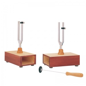 440Hz Pair of Tuning Forks on Resonance Boxes