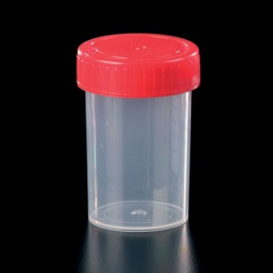 Polypropylene 60ml Container with Plastic Cap No Label