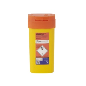 Daniels Sharpsguard Orange Lid 0.6L Small Sharps Containers (Pack of 48)