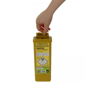 Daniels Sharpsguard Yellow Lid 0.5L Sharps Containers with Web Opening (Pack of 60)