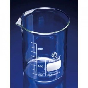 Fisherbrand 1-Litre Squat Form Glass Beakers (Pack of 10)