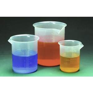 Set of 5 Polypropylene Beakers