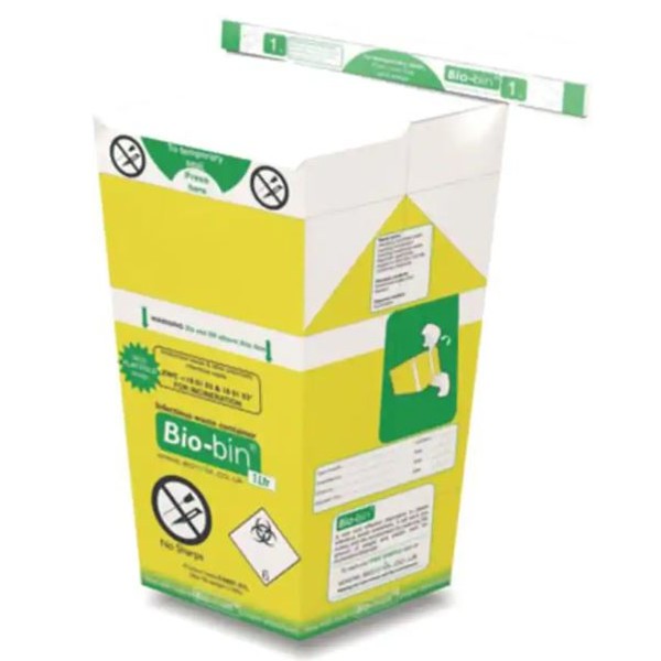 Econix Biobins NonSharps Bin 1L LabWorld.co.uk