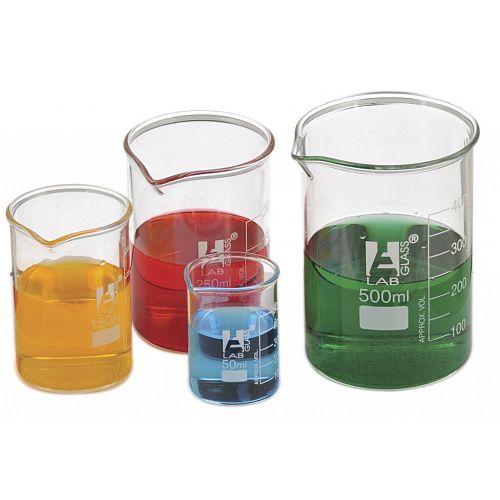 Borosilicate Glass Squat Beakers