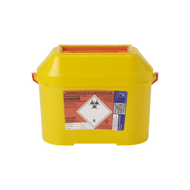 Daniels Extra Orange 8.5L Sharps Containers - LabWorld.co.uk