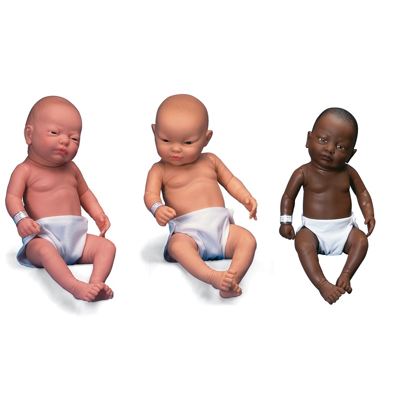 African-American Female Baby Care Model