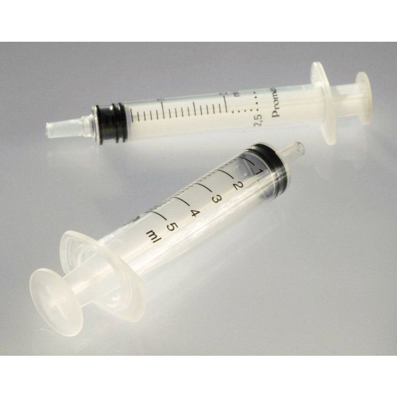Pack of 10 Disposable Plastic Syringes 5ml