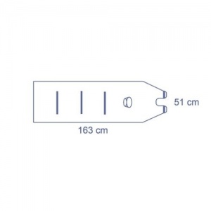 Medline Invisishield Transparent Microscope Drapes for 48mm Zeiss OPMI Lens